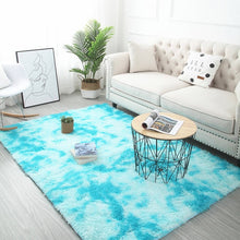 Load image into Gallery viewer, Grey Carpet Tie Dyeing Plush Soft Carpets For Living Room Bedroom Anti-slip Floor Mats Bedroom Water Absorption Carpet Rugs