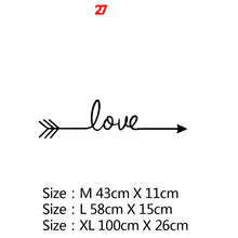 Load image into Gallery viewer, New Design Lovers Quotes Wall Sticker For Bedroom Decor Decals Room Decoration Stickers Sweet Home Girls Room Mural Wallpaper