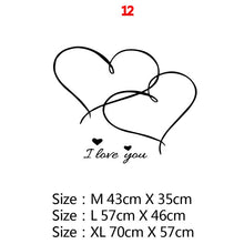 Load image into Gallery viewer, New Design Lovers Quotes Wall Sticker For Bedroom Decor Decals Room Decoration Stickers Sweet Home Girls Room Mural Wallpaper