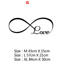 Load image into Gallery viewer, New Design Lovers Quotes Wall Sticker For Bedroom Decor Decals Room Decoration Stickers Sweet Home Girls Room Mural Wallpaper