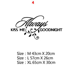 Load image into Gallery viewer, New Design Lovers Quotes Wall Sticker For Bedroom Decor Decals Room Decoration Stickers Sweet Home Girls Room Mural Wallpaper