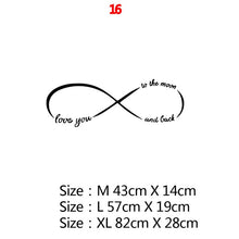 Load image into Gallery viewer, New Design Lovers Quotes Wall Sticker For Bedroom Decor Decals Room Decoration Stickers Sweet Home Girls Room Mural Wallpaper