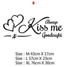 Load image into Gallery viewer, New Design Lovers Quotes Wall Sticker For Bedroom Decor Decals Room Decoration Stickers Sweet Home Girls Room Mural Wallpaper