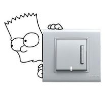 Load image into Gallery viewer, XXYYZZ DIY funny Cute Sleeping Cat Dog Switch Stickers Wall Stickers Decal Home Decoration Bedroom Living Room Parlor Decoration