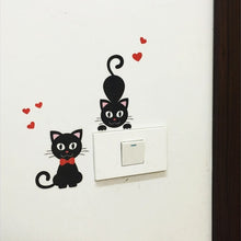 Load image into Gallery viewer, XXYYZZ DIY funny Cute Sleeping Cat Dog Switch Stickers Wall Stickers Decal Home Decoration Bedroom Living Room Parlor Decoration
