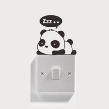 Load image into Gallery viewer, XXYYZZ DIY funny Cute Sleeping Cat Dog Switch Stickers Wall Stickers Decal Home Decoration Bedroom Living Room Parlor Decoration