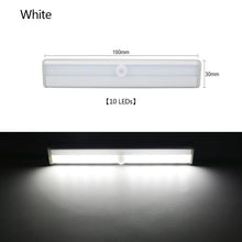 ギャラリービューアに画像を読み込み、 PIR Motion Sensor LED Under Cabinet Light Auto On/Off  6/10 LEDs 98/190mm For Kitchen Bedroom Closet Wardrobe Night Lights
