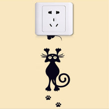 Load image into Gallery viewer, XXYYZZ DIY funny Cute Sleeping Cat Dog Switch Stickers Wall Stickers Decal Home Decoration Bedroom Living Room Parlor Decoration
