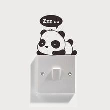 Load image into Gallery viewer, XXYYZZ DIY funny Cute Sleeping Cat Dog Switch Stickers Wall Stickers Decal Home Decoration Bedroom Living Room Parlor Decoration
